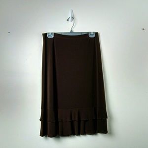es se brown skirt
